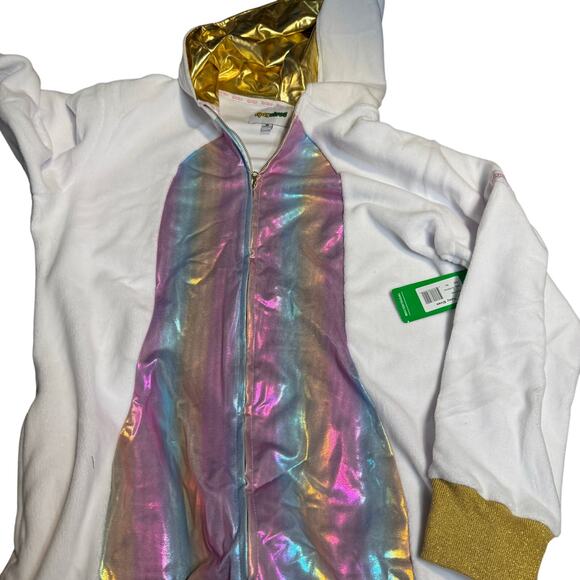 Tipsy Elves Unicorn Sweater Dress, Gold Trim Pink Tail, Women's Size 3XL, NWT - Picture 4 of 9